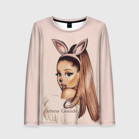 Женский лонгслив 3D с принтом Ariana Grande (Ариана Гранде) в городе Новоалтайск, 100% полиэстер | длинные рукава, круглый вырез горловины, полуприлегающий силуэт | ariana grande | актриса | американская певица | ариана | ариана гранде | гранде | девушка | музыка | певица | песни | продюсер