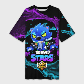 Платье-футболка 3D с принтом Brawl Stars LEON в городе Новоалтайск,  |  | brawl | brawl stars | crow | leon | sally | shark | stars | акула | бравл | бравл старс | браво старс | игра | компьютерная | кров | леон | леон акула | онлайн | старс | шарк