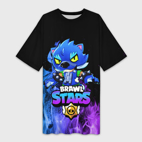 Платье-футболка 3D с принтом Brawl Stars LEON в городе Новоалтайск,  |  | brawl | brawl stars | crow | leon | sally | shark | stars | акула | бравл | бравл старс | браво старс | игра | компьютерная | кров | леон | леон акула | онлайн | старс | шарк