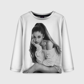 Детский лонгслив 3D с принтом Ariana Grande (Ариана Гранде) в городе Новоалтайск, 100% полиэстер | длинные рукава, круглый вырез горловины, полуприлегающий силуэт
 | ariana grande | актриса | американская певица | ариана | ариана гранде | гранде | девушка | музыка | певица | песни | продюсер