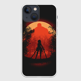 Чехол для iPhone 13 mini с принтом АТАКА ТИТАНОВ. Микаса против Титана в городе Новоалтайск,  |  | 3 | aot | attack | foxen aot | kyojin | levi | mikasa | season | shingeki | snk | titan | аккерман | ант | аот | арлерт | армин | атака | йегер | микаса | титанов | фоксен | эрен
