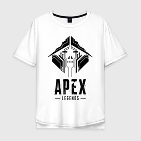 Мужская футболка хлопок Oversize с принтом APEX LEGENDS CRYPTO в городе Новоалтайск, 100% хлопок | свободный крой, круглый ворот, “спинка” длиннее передней части | apex | apex legends | legend | legends. | апекс игра | апекс легенд | апекс легендc