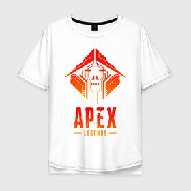 Мужская футболка хлопок Oversize с принтом APEX LEGENDS CRYPTO в городе Новоалтайск, 100% хлопок | свободный крой, круглый ворот, “спинка” длиннее передней части | apex | apex legends | legend | legends. | апекс игра | апекс легенд | апекс легендc