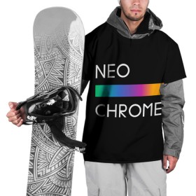 Накидка на куртку 3D с принтом NEO CHROME в городе Новоалтайск, 100% полиэстер |  | rgb | контрастный | круг | металл | мудрость | мысль | надпись | палитра | радуга | радужный | символ | сфера | текст | фраза | цветной | яркий