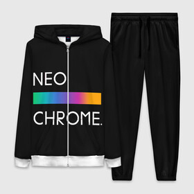 Женский костюм 3D с принтом NEO CHROME в городе Новоалтайск,  |  | rgb | контрастный | круг | металл | мудрость | мысль | надпись | палитра | радуга | радужный | символ | сфера | текст | фраза | цветной | яркий