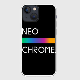 Чехол для iPhone 13 mini с принтом NEO CHROME в городе Новоалтайск,  |  | rgb | контрастный | круг | металл | мудрость | мысль | надпись | палитра | радуга | радужный | символ | сфера | текст | фраза | цветной | яркий