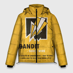 Мужская зимняя куртка 3D с принтом Bandit (R6s) в городе Новоалтайск, верх — 100% полиэстер; подкладка — 100% полиэстер; утеплитель — 100% полиэстер | длина ниже бедра, свободный силуэт Оверсайз. Есть воротник-стойка, отстегивающийся капюшон и ветрозащитная планка. 

Боковые карманы с листочкой на кнопках и внутренний карман на молнии. | art | bandit | game | logo | rainbow | shooter | siege | six | ubisoft | арт | бандит | игра | игры | компьютерные | лого | оперативник | осада | персонаж | радуга 6 | шутер