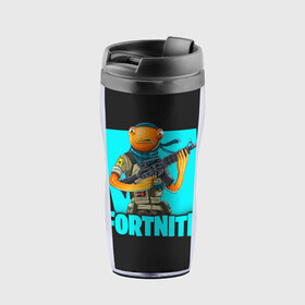 Термокружка-непроливайка с принтом  Fortnite  в городе Новоалтайск, внутренняя часть — пищевой пластик, наружная часть — прозрачный пластик, между ними — полиграфическая вставка с рисунком | объем — 350 мл, герметичная крышка | Тематика изображения на принте: battle | fortnite | funny | kills | royale | save | season | the | twitch | world | битва | борьба | зомби | королевская | оружие | скины | стратегия | фортнайт
