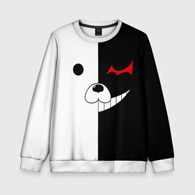 Детский свитшот 3D с принтом Monokuma в городе Новоалтайск, 100% полиэстер | свободная посадка, прямой крой, мягкая тканевая резинка на рукавах и понизу свитшота | anime | character | dangan ronpa | kawai | manga | аниме | анимэ | глаз | данганронпа | двухцветная | директор | злодей | из | изображение | кавай | крутой | лицо | манга | медведь | милый | мишка | на груди | необычный | нос