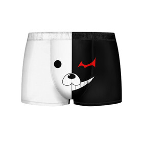 Мужские трусы 3D с принтом Monokuma в городе Новоалтайск, 50% хлопок, 50% полиэстер | классическая посадка, на поясе мягкая тканевая резинка | anime | character | dangan ronpa | kawai | manga | аниме | анимэ | глаз | данганронпа | двухцветная | директор | злодей | из | изображение | кавай | крутой | лицо | манга | медведь | милый | мишка | на груди | необычный | нос