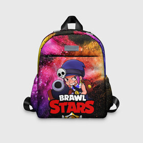 Детский рюкзак 3D с принтом Brawl Stars   Penny в городе Новоалтайск, 100% полиэстер | лямки с регулируемой длиной, сверху петелька, чтобы рюкзак можно было повесить на вешалку. Основное отделение закрывается на молнию, как и внешний карман. Внутри дополнительный карман. По бокам два дополнительных кармашка | brawl | penny | stars | герой | игра | компьютерная | мобильная | пенни