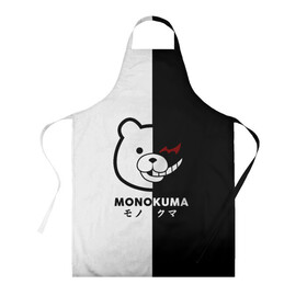 Фартук 3D с принтом _Monokuma_ в городе Новоалтайск, 100% полиэстер | общий размер — 65 х 85 см, ширина нагрудника — 26 см, горловина — 53 см, длина завязок — 54 см, общий обхват в поясе — 173 см. Принт на завязках и на горловине наносится с двух сторон, на основной части фартука — только с внешней стороны | anime | character | dangan ronpa | kawai | manga | аниме | анимэ | глаз | данганронпа | двухцветная | директор | злодей | из | изображение | кавай | крутой | лицо | манга | медведь | милый | мишка | на груди | необычный | нос