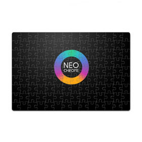 Пазл магнитный 126 элементов с принтом NEO CHROME в городе Новоалтайск, полимерный материал с магнитным слоем | 126 деталей, размер изделия —  180*270 мм | контрастный | металл | радуга | радужный | цветной | яркий