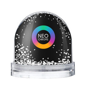 Снежный шар с принтом NEO CHROME в городе Новоалтайск, Пластик | Изображение внутри шара печатается на глянцевой фотобумаге с двух сторон | контрастный | металл | радуга | радужный | цветной | яркий