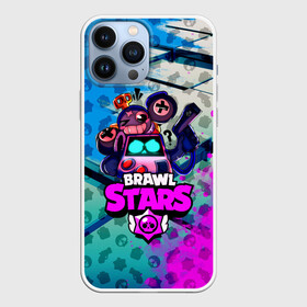 Чехол для iPhone 13 Pro Max с принтом BRAWL STARS 8 BIT в городе Новоалтайск,  |  | Тематика изображения на принте: 8 bit | bibi | brawl stars | brock | bull | crow | dinomike | el primo | leon | mobile game | nita | poko | ricochet | stars | tara | бравл старс | ворон | леон | мобильные игры