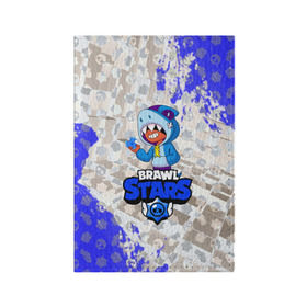 Обложка для паспорта матовая кожа с принтом BRAWL STARS LEON SHARK в городе Новоалтайск, натуральная матовая кожа | размер 19,3 х 13,7 см; прозрачные пластиковые крепления | 8 bit | bibi | brawl stars | brock | bull | crow | dinomike | el primo | leon | mobile game | nita | poko | ricochet | stars | tara | бравл старс | ворон | леон | мобильные игры