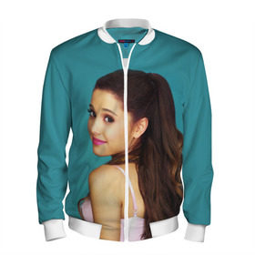 Мужской бомбер 3D с принтом Ariana Grande (Ариана Гранде) в городе Новоалтайск, 100% полиэстер | застегивается на молнию, по бокам два кармана без застежек, по низу бомбера и на воротнике - эластичная резинка | ariana grande | актриса | американская певица | ариана | ариана гранде | гранде | девушка | музыка | певица | песни | продюсер