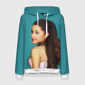 Женская толстовка 3D с принтом Ariana Grande (Ариана Гранде) в городе Новоалтайск, 100% полиэстер  | двухслойный капюшон со шнурком для регулировки, мягкие манжеты на рукавах и по низу толстовки, спереди карман-кенгуру с мягким внутренним слоем. | ariana grande | актриса | американская певица | ариана | ариана гранде | гранде | девушка | музыка | певица | песни | продюсер