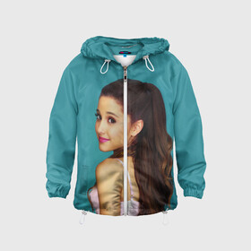 Детская ветровка 3D с принтом Ariana Grande (Ариана Гранде) в городе Новоалтайск, 100% полиэстер | подол и капюшон оформлены резинкой с фиксаторами, по бокам два кармана без застежек, один потайной карман на груди | ariana grande | актриса | американская певица | ариана | ариана гранде | гранде | девушка | музыка | певица | песни | продюсер
