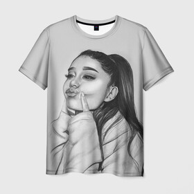 Мужская футболка 3D с принтом Ariana Grande (Ариана Гранде) в городе Новоалтайск, 100% полиэфир | прямой крой, круглый вырез горловины, длина до линии бедер | ariana grande | актриса | американская певица | ариана | ариана гранде | гранде | девушка | музыка | певица | песни | продюсер