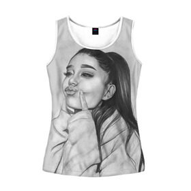 Женская майка 3D с принтом Ariana Grande (Ариана Гранде) в городе Новоалтайск, 100% полиэстер | круглая горловина, прямой силуэт, длина до линии бедра | ariana grande | актриса | американская певица | ариана | ариана гранде | гранде | девушка | музыка | певица | песни | продюсер