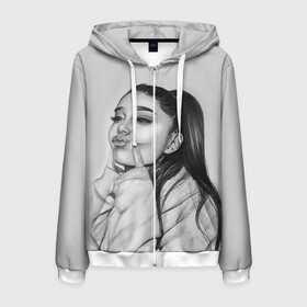 Мужская толстовка 3D на молнии с принтом Ariana Grande (Ариана Гранде) в городе Новоалтайск, 100% полиэстер | длина до линии бедра, манжеты и пояс оформлены мягкой тканевой резинкой, двухслойный капюшон со шнурком для регулировки, спереди молния, по бокам два кармана | ariana grande | актриса | американская певица | ариана | ариана гранде | гранде | девушка | музыка | певица | песни | продюсер
