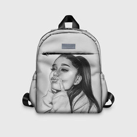 Детский рюкзак 3D с принтом Ariana Grande (Ариана Гранде) в городе Новоалтайск, 100% полиэстер | лямки с регулируемой длиной, сверху петелька, чтобы рюкзак можно было повесить на вешалку. Основное отделение закрывается на молнию, как и внешний карман. Внутри дополнительный карман. По бокам два дополнительных кармашка | ariana grande | актриса | американская певица | ариана | ариана гранде | гранде | девушка | музыка | певица | песни | продюсер