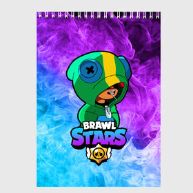 Скетчбук с принтом Brawl Stars LEON в городе Новоалтайск, 100% бумага
 | 48 листов, плотность листов — 100 г/м2, плотность картонной обложки — 250 г/м2. Листы скреплены сверху удобной пружинной спиралью | brawl | brawl stars | crow | leon | sally | shark | stars | акула | бравл | бравл старс | браво старс | игра | компьютерная | кров | леон | леон акула | онлайн | старс | шарк