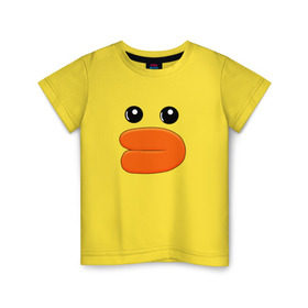 Детская футболка хлопок с принтом BRAWL STARS в городе Новоалтайск, 100% хлопок | круглый вырез горловины, полуприлегающий силуэт, длина до линии бедер | Тематика изображения на принте: bibi | brawl stars | crow | el brown | leon | leon shark | max | sally leon | shark | stars | акула | биби | ворон | леон