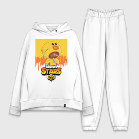 Женский костюм хлопок Oversize с принтом BRAWL STARS SALLY LEON. в городе Новоалтайск,  |  | bea | bibi | brawl stars | colt | crow | el brown | leon | leon shark | max | nita | sally leon | shark | акула | беа | берли | биби | бравл старс | браун | ворон | кольт | леон | леон акула | макс | нита | шелли