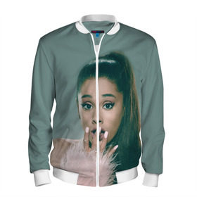 Мужской бомбер 3D с принтом Ariana Grande (Ариана Гранде) в городе Новоалтайск, 100% полиэстер | застегивается на молнию, по бокам два кармана без застежек, по низу бомбера и на воротнике - эластичная резинка | ariana grande | актриса | американская певица | ариана | ариана гранде | гранде | девушка | музыка | певица | песни | продюсер