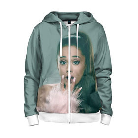 Детская толстовка 3D на молнии с принтом Ariana Grande (Ариана Гранде) в городе Новоалтайск, 100% полиэстер |  манжеты и пояс оформлены широкой мягкой резинкой, двухслойный капюшон со шнурком для регулировки, спереди карманы и застежка-молния
 | ariana grande | актриса | американская певица | ариана | ариана гранде | гранде | девушка | музыка | певица | песни | продюсер