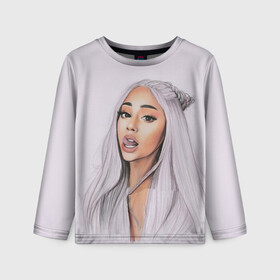 Детский лонгслив 3D с принтом Ariana Grande (Ариана Гранде) в городе Новоалтайск, 100% полиэстер | длинные рукава, круглый вырез горловины, полуприлегающий силуэт
 | ariana grande | актриса | американская певица | ариана | ариана гранде | гранде | девушка | музыка | певица | песни | продюсер
