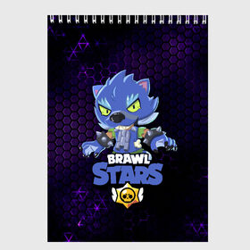 Скетчбук с принтом BRAWL STARS LEON ОБОРОТЕНЬ в городе Новоалтайск, 100% бумага
 | 48 листов, плотность листов — 100 г/м2, плотность картонной обложки — 250 г/м2. Листы скреплены сверху удобной пружинной спиралью | bib | brawl stars | colt | crow | el brown | leon | leon shark | max | moba | sally leon | shark | акула | берли | биби | бравл старс | браун | ворон | жанр | игра | кольт | леон | леон акула | макс | нита | шелли