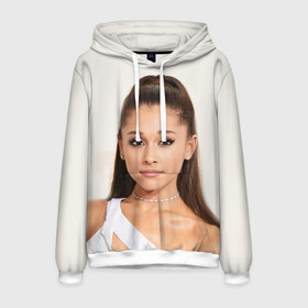 Мужская толстовка 3D с принтом Ariana Grande (Ариана Гранде) в городе Новоалтайск, 100% полиэстер | двухслойный капюшон со шнурком для регулировки, мягкие манжеты на рукавах и по низу толстовки, спереди карман-кенгуру с мягким внутренним слоем. | ariana grande | актриса | американская певица | ариана | ариана гранде | гранде | девушка | музыка | певица | песни | продюсер