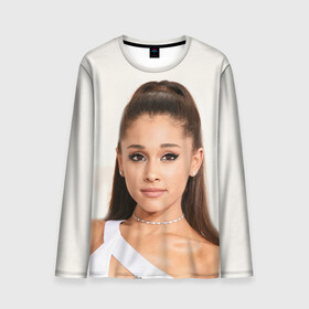 Мужской лонгслив 3D с принтом Ariana Grande (Ариана Гранде) в городе Новоалтайск, 100% полиэстер | длинные рукава, круглый вырез горловины, полуприлегающий силуэт | ariana grande | актриса | американская певица | ариана | ариана гранде | гранде | девушка | музыка | певица | песни | продюсер
