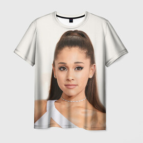 Мужская футболка 3D с принтом Ariana Grande (Ариана Гранде) в городе Новоалтайск, 100% полиэфир | прямой крой, круглый вырез горловины, длина до линии бедер | ariana grande | актриса | американская певица | ариана | ариана гранде | гранде | девушка | музыка | певица | песни | продюсер