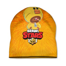 Шапка 3D с принтом BRAWL STARS SALLY LEON. в городе Новоалтайск, 100% полиэстер | универсальный размер, печать по всей поверхности изделия | bib | brawl stars | colt | crow | el brown | leon | leon shark | max | moba | sally leon | shark | акула | берли | биби | бравл старс | браун | ворон | жанр | игра | кольт | леон | леон акула | макс | нита | шелли