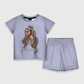 Детский костюм с шортами 3D с принтом Ariana Grande (Ариана Гранде) в городе Новоалтайск,  |  | ariana grande | актриса | американская певица | ариана | ариана гранде | гранде | девушка | музыка | певица | песни | продюсер