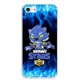 Чехол для iPhone 5/5S матовый с принтом BRAWL STARS LEON ОБОРОТЕНЬ в городе Новоалтайск, Силикон | Область печати: задняя сторона чехла, без боковых панелей | bib | brawl stars | colt | crow | el brown | leon | leon shark | max | moba | sally leon | shark | акула | берли | биби | бравл старс | браун | ворон | жанр | игра | кольт | леон | леон акула | макс | нита | шелли
