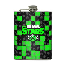 Фляга с принтом BRAWL STARS в городе Новоалтайск, металлический корпус | емкость 0,22 л, размер 125 х 94 мм. Виниловая наклейка запечатывается полностью | Тематика изображения на принте: 8 bit | bibi | brawl stars | brock | bull | crow | dinomike | el primo | leon | mobile game | nita | poko | ricochet | stars | tara | бравл старс | ворон | леон | мобильные игры