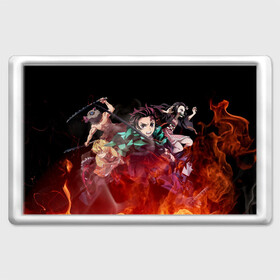 Магнит 45*70 с принтом KIMETSU NO YAIBA в городе Новоалтайск, Пластик | Размер: 78*52 мм; Размер печати: 70*45 | Тематика изображения на принте: demon slayer | demon slayer: kimetsu no yaiba | kimetsu | kimetsu no yaiba | nezuko | slayer | tanjiro | клинок рассекающий демонов | незуко | танджиро | шинобу кочо
