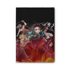 Обложка для автодокументов с принтом KIMETSU NO YAIBA в городе Новоалтайск, натуральная кожа |  размер 19,9*13 см; внутри 4 больших “конверта” для документов и один маленький отдел — туда идеально встанут права | Тематика изображения на принте: demon slayer | demon slayer: kimetsu no yaiba | kimetsu | kimetsu no yaiba | nezuko | slayer | tanjiro | клинок рассекающий демонов | незуко | танджиро | шинобу кочо