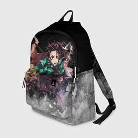 Рюкзак 3D с принтом KIMETSU NO YAIBA в городе Новоалтайск, 100% полиэстер | лямки с регулируемой длиной, сверху петелька, чтобы рюкзак можно было повесить на вешалку. Основное отделение закрывается на молнию, как и внешний карман. Внутри два дополнительных кармана, один из которых закрывается на молнию. По бокам два дополнительных кармашка | demon slayer | demon slayer: kimetsu no yaiba | kimetsu | kimetsu no yaiba | nezuko | slayer | tanjiro | клинок рассекающий демонов | незуко | танджиро | шинобу кочо