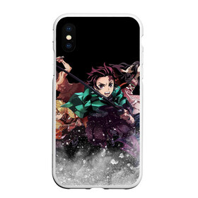 Чехол для iPhone XS Max матовый с принтом KIMETSU NO YAIBA в городе Новоалтайск, Силикон | Область печати: задняя сторона чехла, без боковых панелей | demon slayer | demon slayer: kimetsu no yaiba | kimetsu | kimetsu no yaiba | nezuko | slayer | tanjiro | клинок рассекающий демонов | незуко | танджиро | шинобу кочо