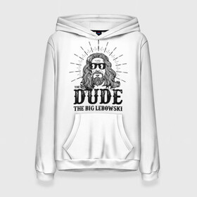 Женская толстовка 3D с принтом The Big Lebowski в городе Новоалтайск, 100% полиэстер  | двухслойный капюшон со шнурком для регулировки, мягкие манжеты на рукавах и по низу толстовки, спереди карман-кенгуру с мягким внутренним слоем. | criminal | dude | gangster | the big lebowski | the jesus rolls | большой лебовски | броски хесуса | гангстер | криминал | фильм | чувак