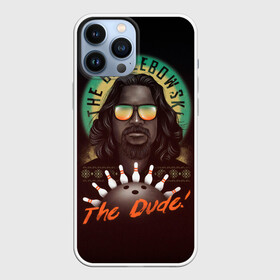 Чехол для iPhone 13 Pro Max с принтом БОЛЬШОЙ ЛЕБОВСКИ. в городе Новоалтайск,  |  | lebowski | the big lebowski | the jesus rolls | большой лебовски | броски хесуса | кино | лебовски | чувак