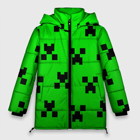 Женская зимняя куртка 3D с принтом MINECRAFT в городе Новоалтайск, верх — 100% полиэстер; подкладка — 100% полиэстер; утеплитель — 100% полиэстер | длина ниже бедра, силуэт Оверсайз. Есть воротник-стойка, отстегивающийся капюшон и ветрозащитная планка. 

Боковые карманы с листочкой на кнопках и внутренний карман на молнии | block | criper | cube | minecraft | pixel | блок | геометрия | крафт | крипер | кубики | майнкрафт | пиксели