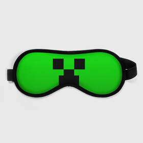 Маска для сна 3D с принтом MINECRAFT CREEPER КРИПЕР в городе Новоалтайск, внешний слой — 100% полиэфир, внутренний слой — 100% хлопок, между ними — поролон |  | block | criper | cube | minecraft | pixel | блок | геометрия | крафт | крипер | кубики | майнкрафт | пиксели