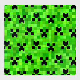 Магнитный плакат 3Х3 с принтом MINECRAFT | МАЙНКРАФТ в городе Новоалтайск, Полимерный материал с магнитным слоем | 9 деталей размером 9*9 см | block | criper | cube | minecraft | pixel | блок | геометрия | крафт | крипер | кубики | майнкрафт | пиксели